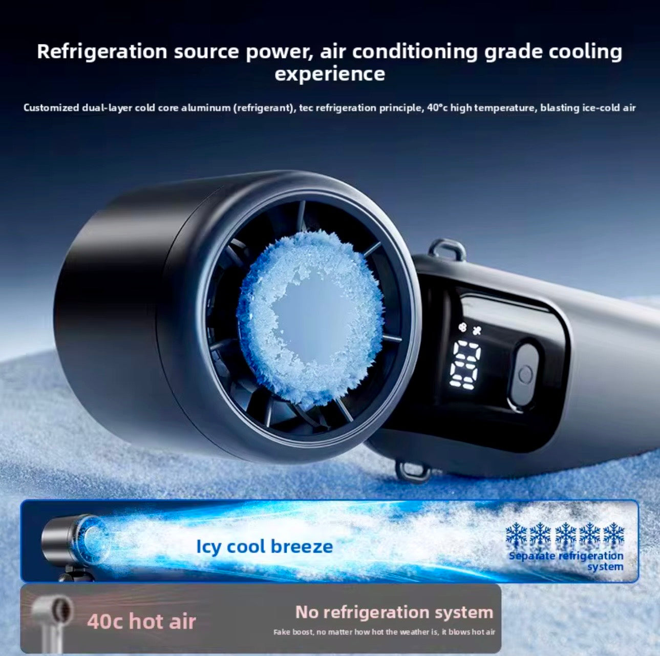 O'Clim - Le Ventilateur / Climatiseur de poche 3-en-1